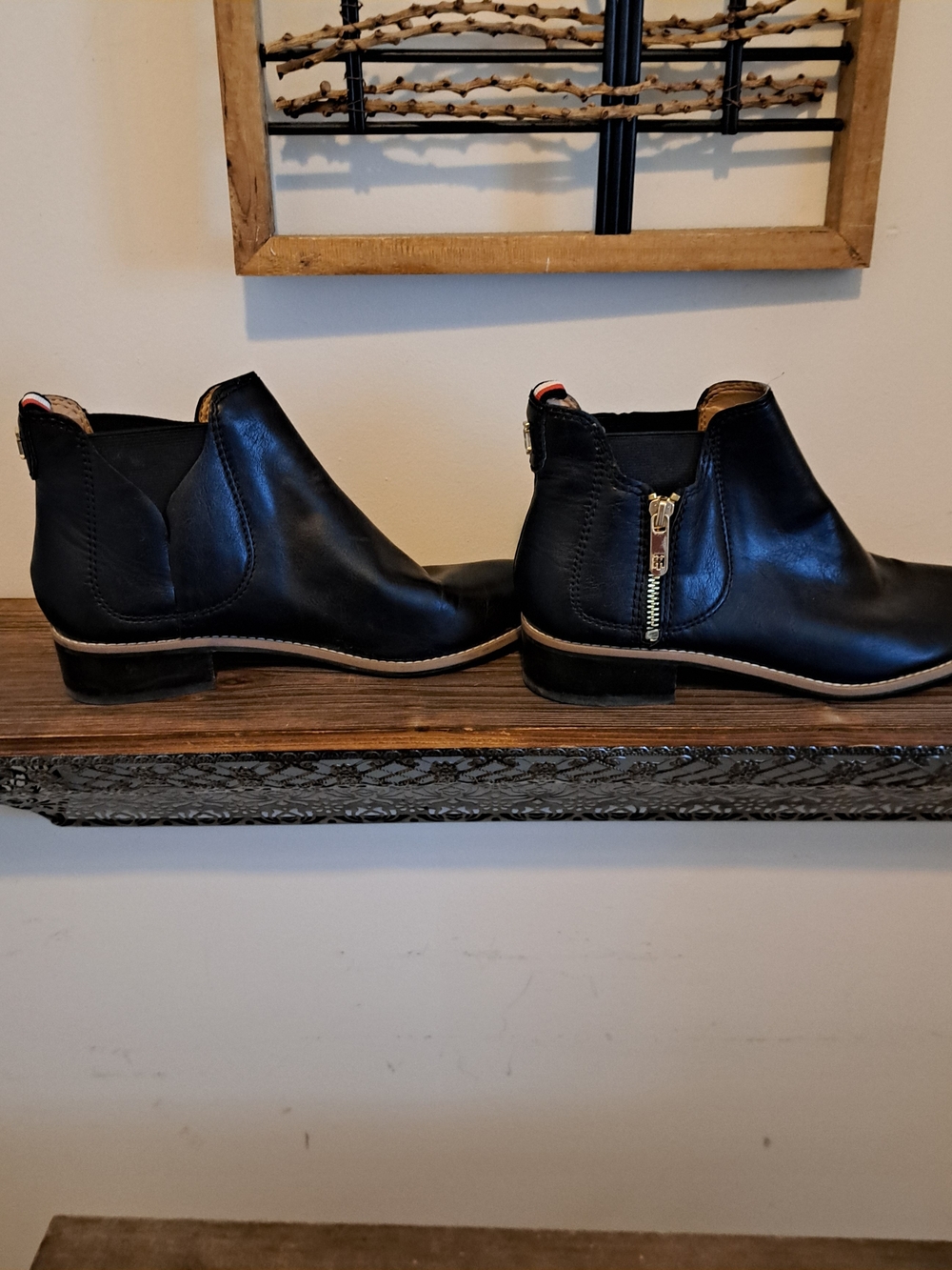 Women's Tommy Hilfiger Black Pull On Chelsea Ankle Boots